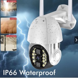 Q20 3MP CCTV камера ( APP:V380PRO ) външна безжична WIFI мрежова сигурност Двупосочна аудио 