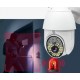 Q79 1080P HD ( APP:V380PRO ) куполна камера IP камера PTZ камера WiFi сигурност Водоустойчива IR нощ 79 Светлини Външна камера за наблюдение