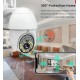 Q79 1080P HD ( APP:V380PRO ) куполна камера IP камера PTZ камера WiFi сигурност Водоустойчива IR нощ 79 Светлини Външна камера за наблюдение