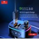 EARLDOM Трансмитер с BT ET- M62 2изх.QC3.0+ 1изх.PD USB-C с амбиентно осветление