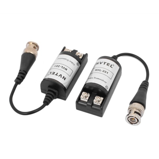 2 бр. видео балуни - NVL-201 Video Transceiver за пренос на видео сигнал на 100-1000 метра