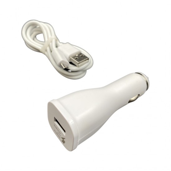 Зарядно за кола OR S8 2в1 Зарядно USB - C за Samsung кутия - Черен