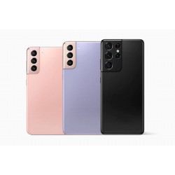 Капак батерия за Samsung S21 Plus+стъкло за кам. - Розов