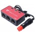 Разклонител за запалка B-081 с 3 гнезда и 3 USB 120W 12V/24V