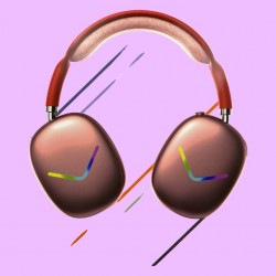 Слушалки за компютър с осветление APJ01 -  Розов