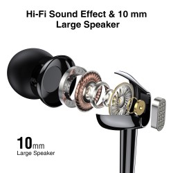 JOYROOM JR-EC02 Слушалки Type-C - Бял