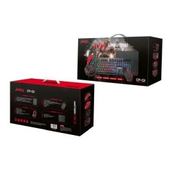 JEDEL Комбо 4 в 1 CP-01 светеща RGB клавиатура с мишка, слушалка и подложка