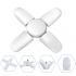 Mini LED Лампа A01 с 4 светещи крила 28W ( тип-FAN )