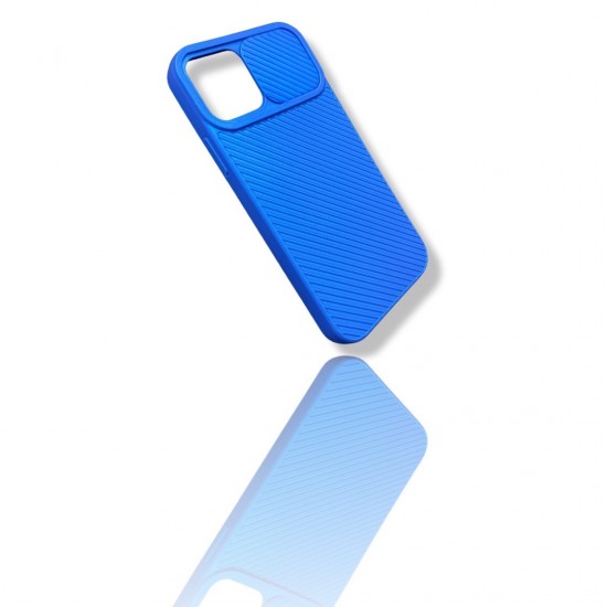 Калъф с Плъзгач за Камера TP-19  за iPhone 11 Pro Max - Син
