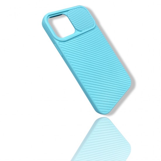 Калъф с Плъзгач за Камера TP-19  за iPhone 13 mini - Мента