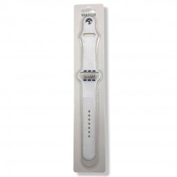 Силиконова Apple Watch каишка iWatch 38/40mm - Бял - 2 части