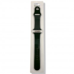 Силиконова Apple Watch каишка iWatch 38/40mm - Тъмно зелен - 2 части