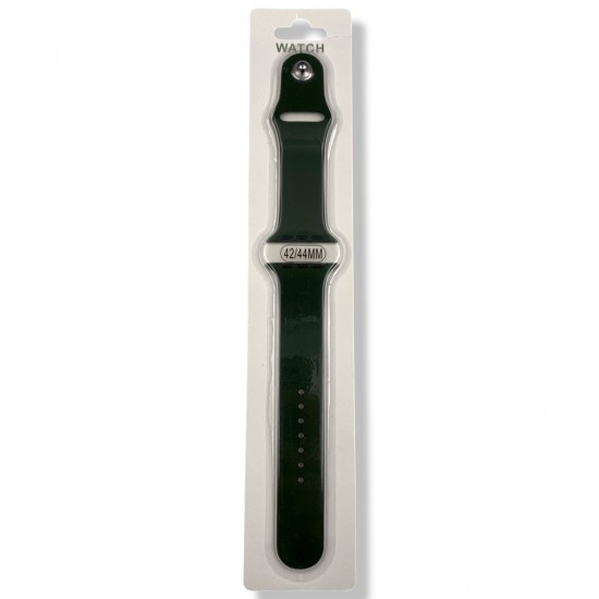 Силиконова Apple Watch каишка iWatch 38/40mm - Тъмно зелен - 2 части