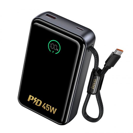 HOCO Q54 Shine Power Bank 20,000mAh PD 45W с вграден USB-C кабел