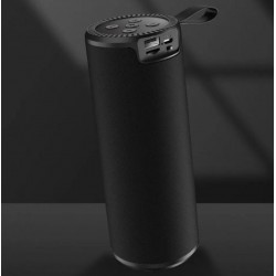 WUW R151 Безжичен тонколона +LED осветление  - Черен