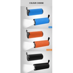 WUW R151 Безжичен тонколона +LED осветление  - Оранжев