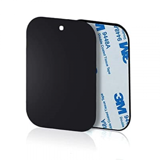 Правоъгълна черна магнитна с 3M лепенка за автомобилен държач