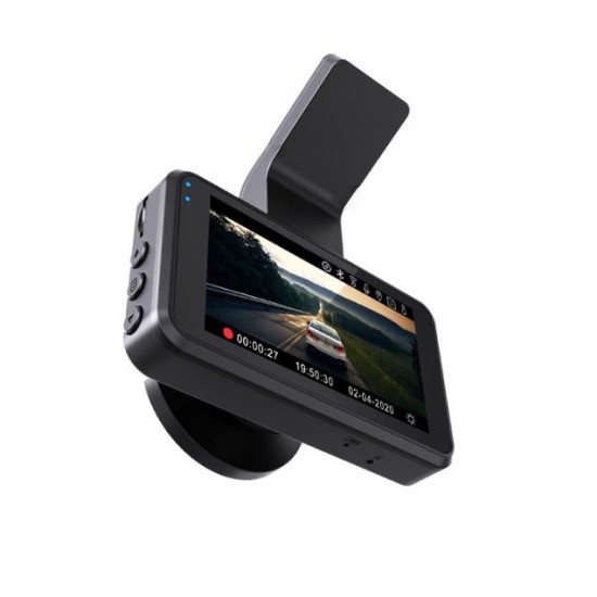 S6 1440P Автомобилен DVR камера с G-сензор Видеорекордер Двоен обектив HD