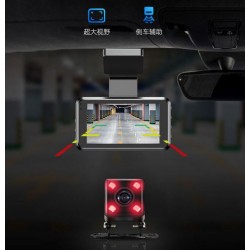 S6 1440P Автомобилен DVR камера с G-сензор Видеорекордер Двоен обектив HD