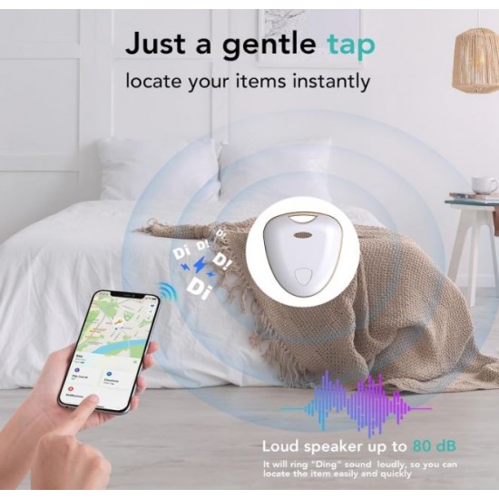 Key Finder FM-W1 Проследяване на багаж, Проследяване като Airtag Работи с Find My (само за iOS), MFi Certified