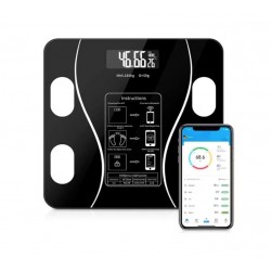 2017+APP Електронна везна, цифров осветен екран, съвместим с Android/Ios с термометър 