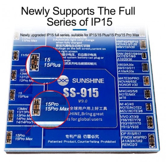 SUNSHINE SS-915 IPH15series устройство за активиране на зареждане на Android/V9.0
