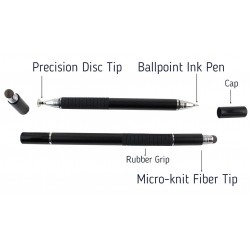 Универсална 3в1 професионална писалка Pn04 за телефони и таблети - Silver