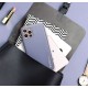 Кожен кейс със силикон отстрани+кам. TP-35 iPhone 12     - Лилав