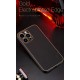 Кожен кейс със силикон отстрани+кам. TP-35 iPhone 12     - Лилав