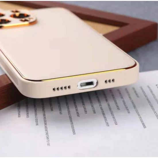 Кожен кейс със силикон отстрани+кам. TP-35 Samsung S23 Plus - Бял