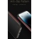 Кожен кейс със силикон отстрани+кам. TP-35 iPhone 15 Plus - Черен