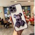 3D Кейс с фигура мечка TP-5 за iPhone 13 Pro  - Лилав