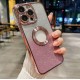 Луксозен лъскав кейс с брукат TP-24 за iPhone 7G/8G/SE2/SE3 - Розов