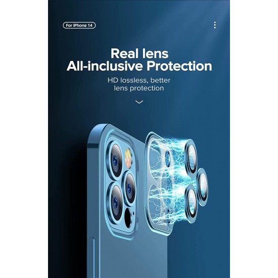 Безцветен LUX силиконов гръб+камера TP29 iPhone 11 - Златист