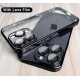 Безцветен LUX силиконов гръб+камера TP29 iPhone 13 Pro - Черен