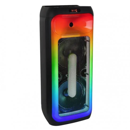 TTD-1001 60W Преносим Bluetooth високоговорител 2x10' LED подсветка, микрофон и TWS 