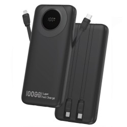 TUGII Y102 Power Bank 10,000mAh 22.5W с вградени кабели