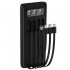 TUGII Y11 Power Bank 10,000mAh със силен LED фенер и вградени кабели
