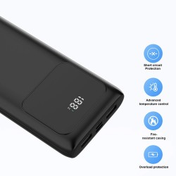 TUGII Y11 Power Bank 10,000mAh със силен LED фенер и вградени кабели