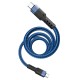 HOCO кабел U110 60W TYPE-C към TYPE-C (1.2M) - Син