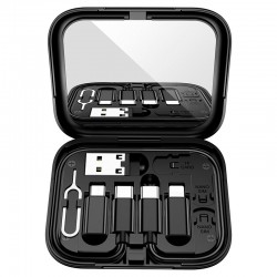 HOCO U114 Treasure Box мултифункционален комплект кабели и адаптери – 60W, Type-C / Lightning / Micro USB / USB-A