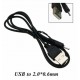 КАБЕЛ ЗА ЗАРЕЖДНЕ USB40 2.0*0.6mm