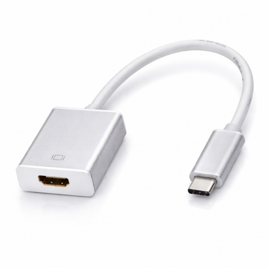 Конектор 3.1 (iPhone iOS 26) Type-C мъжко към HDMI женско - Черен
