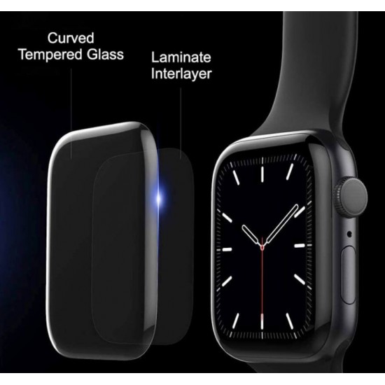3D UV Закалено стъкло за Apple Watch 41mm (прозрачно)