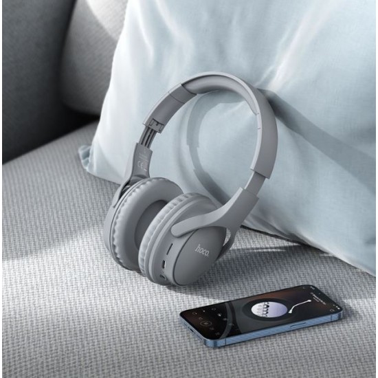 HOCO W40 Безжични слушалки Bluetooth 5.3 ,HIFI,SD  - Сив