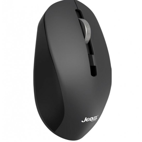 JEDEL WD156 Dual Mode Безжична Мишка – Bluetooth / 2.4G, Тиха, 300mAh Презареждаема, 1600 DPI, Сива / Черна