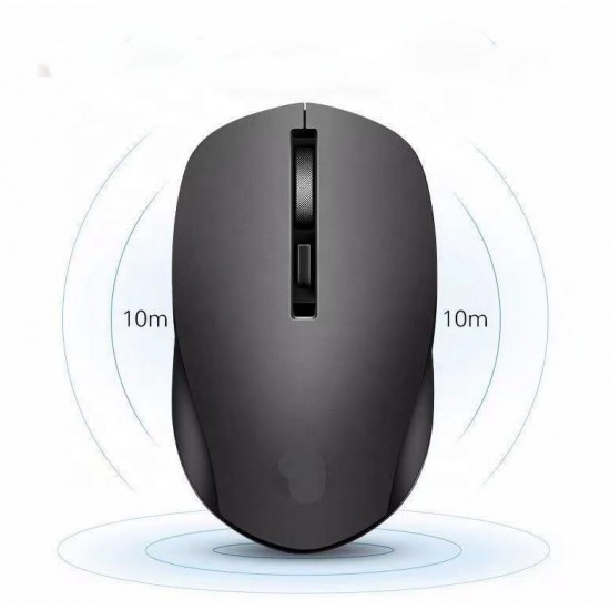 JEDEL WD156 Dual Mode Безжична Мишка – Bluetooth / 2.4G, Тиха, 300mAh Презареждаема, 1600 DPI, Сива / Черна