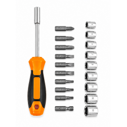 Комплект отвертка WENEED WD-6006 – 20 части с битове и вложки CR-V