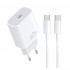 WUW T108 Зарядно USB-C PD 40W зарядно устройство с USB-C към USB-C кабел