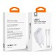 WUW T108 Зарядно USB-C PD 40W зарядно устройство с USB-C към USB-C кабел
